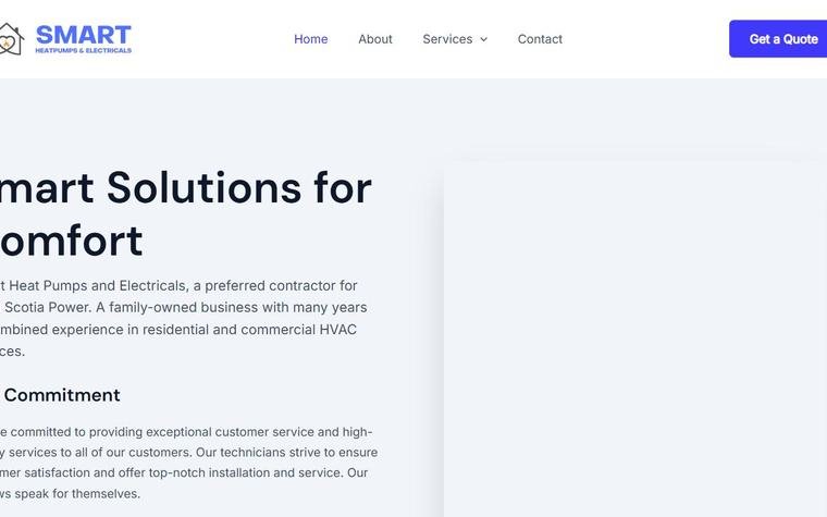 Homepage of Smart eHeat Pumps